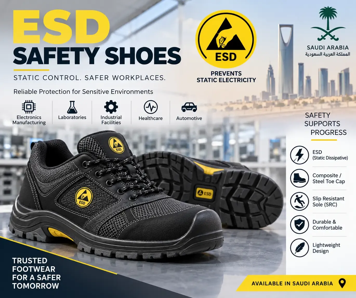 Esd safety shoes saudi arabia price