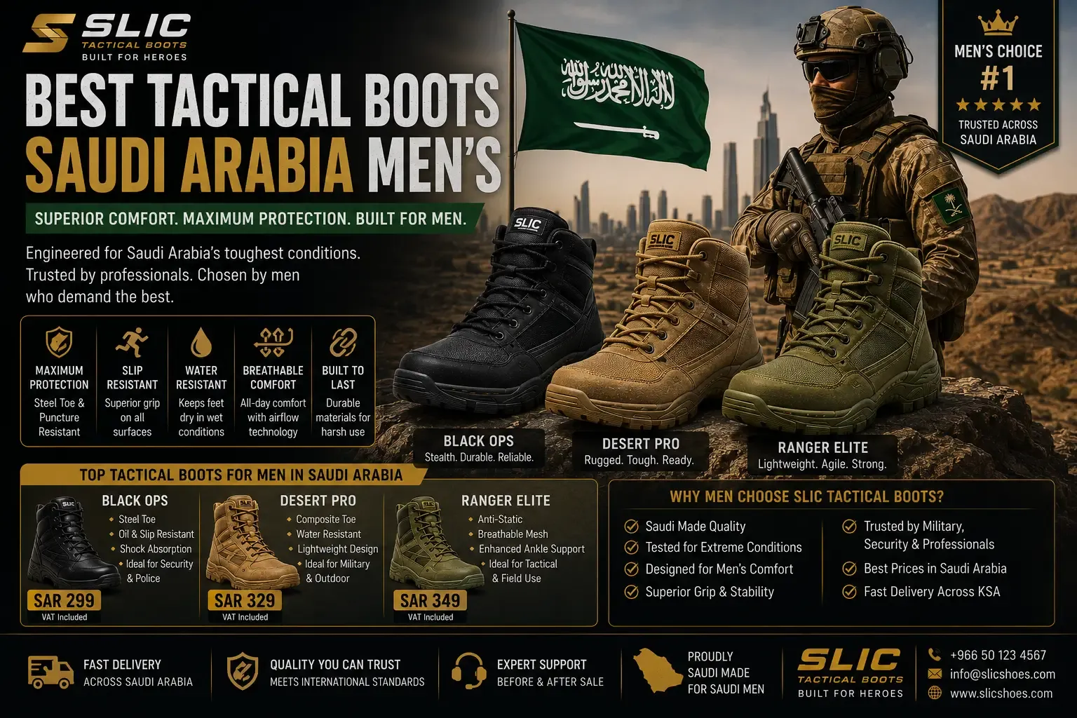 Best tactical boots saudi arabia men's