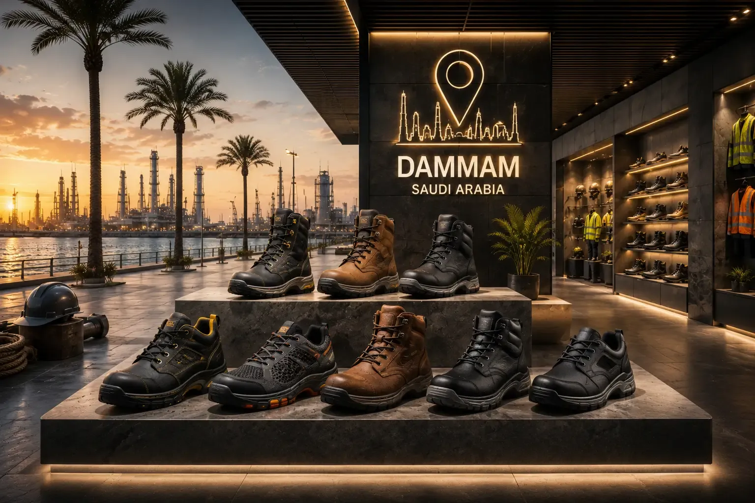 Premium safety shoes dammam Stores