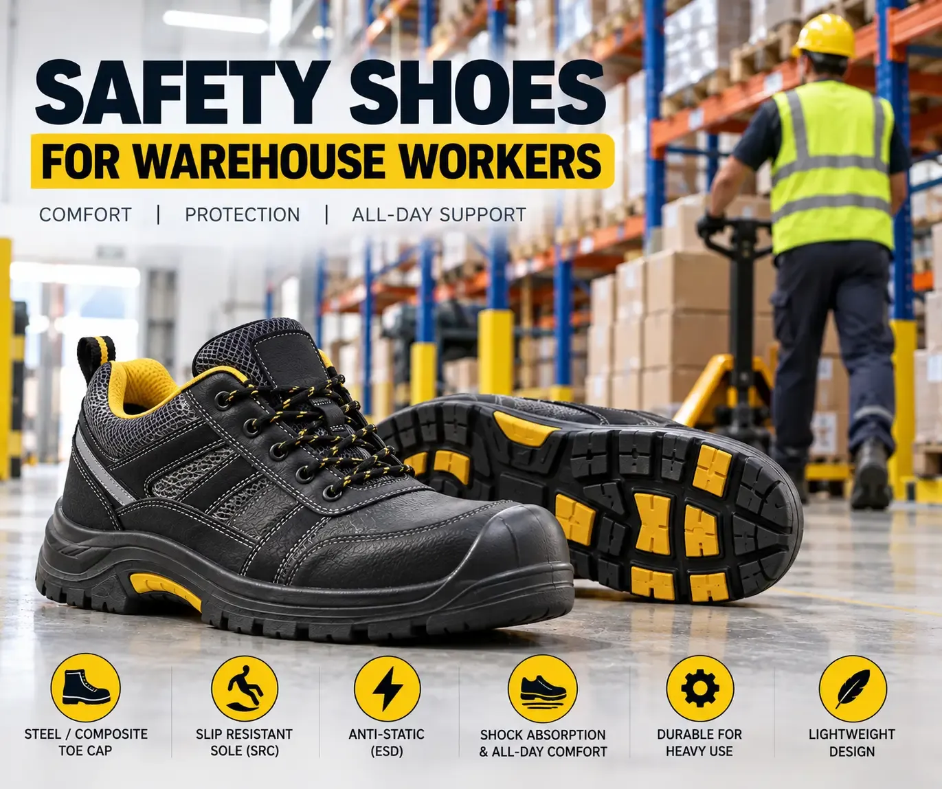 Safety Shoes for Warehouse Workers Near Me