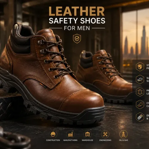leather safety shoes for men