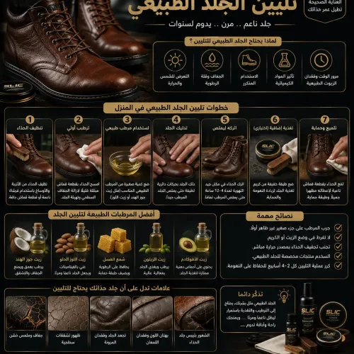 طريقة تليين الجلد الطبيعي والقاسي