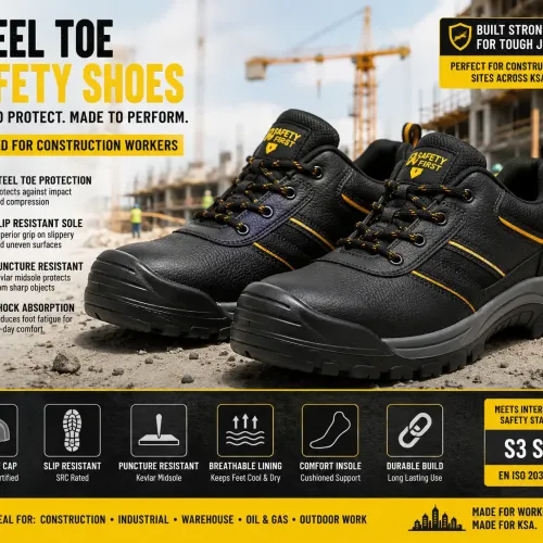 Guide to Steel Toe Safety Shoes for Construction Workers Ksa