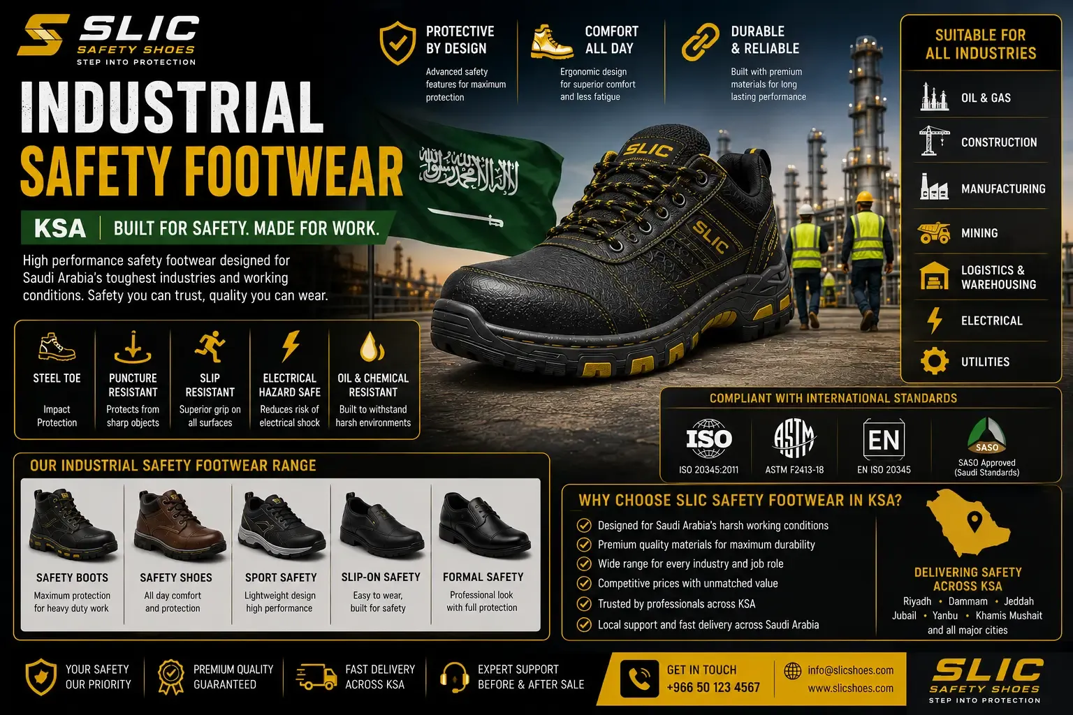 industrial safety footwear ksa