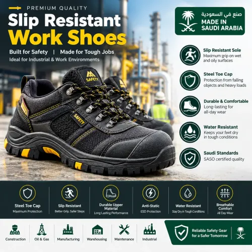 Slip Resistant Work Shoes KSA Price - Certified Options
