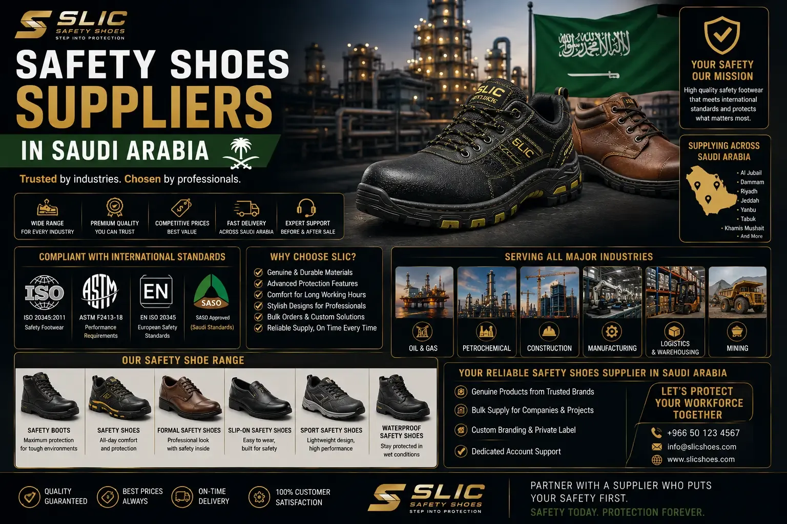 Certified safety shoes suppliers in saudi arabia