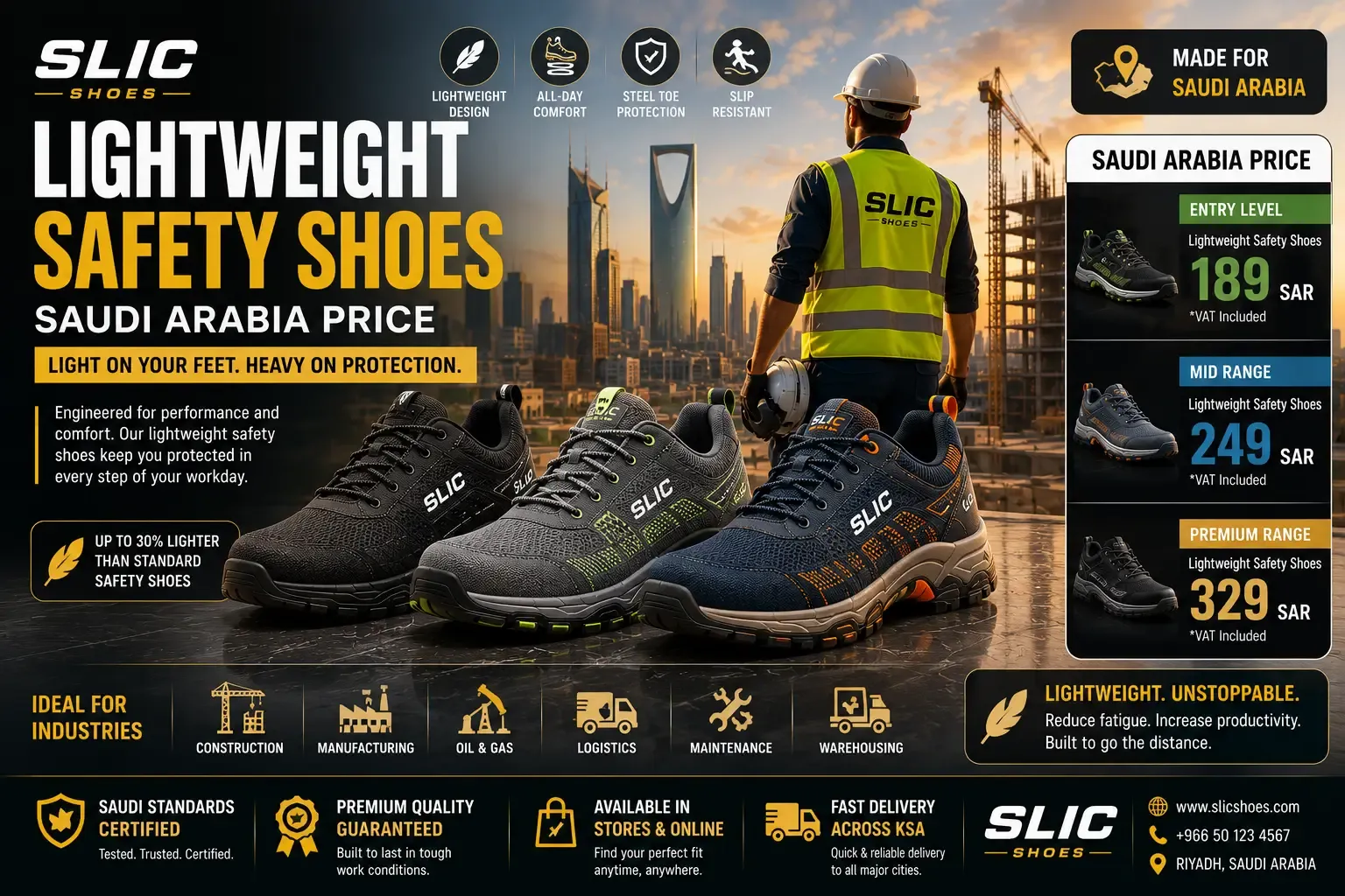 Your Lightweight Safety Shoes Saudi Arabia Price Guide