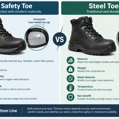 Safety Toe vs Steel Toe