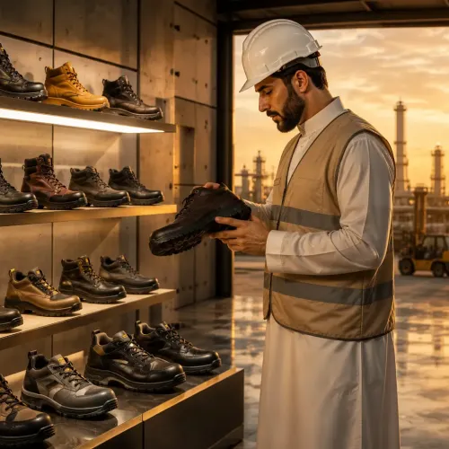 أفضل مورد أحذية سلامة بالجملة في السعودية